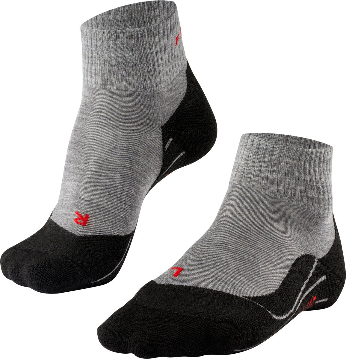 Falke TK5 Short Anti-Blister ohuet vaellussukat naisille – harmaa