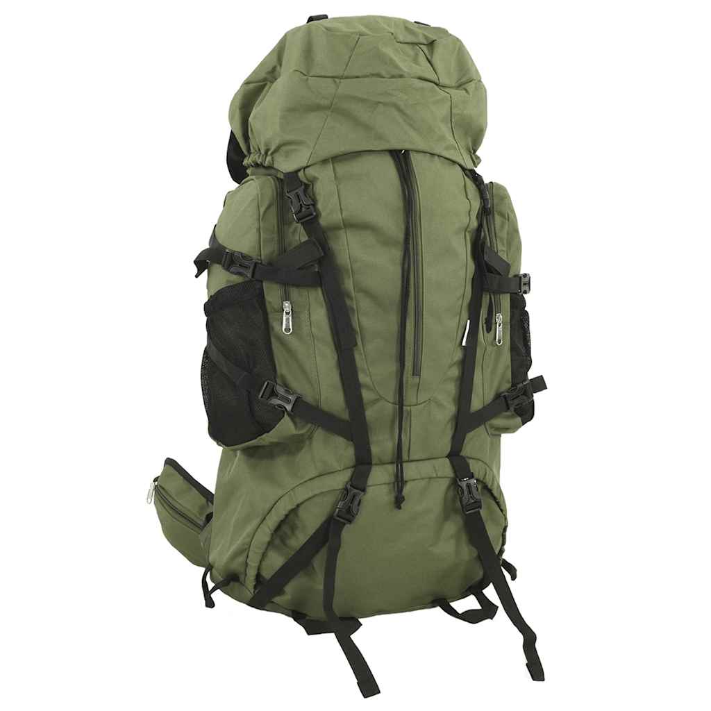 VidaXL vaellusreppu 60 l Oxford-kangasta, armeijanvihreä