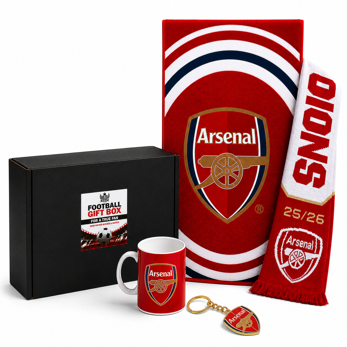 Jalkapallofanin lahjasetti Arsenal