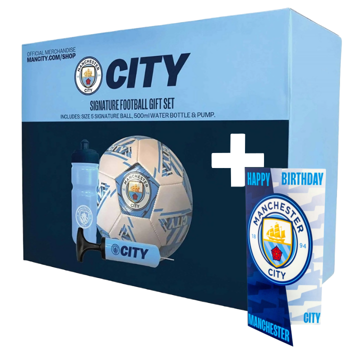 Jalkapallofanin lahjasetti Manchester City FC