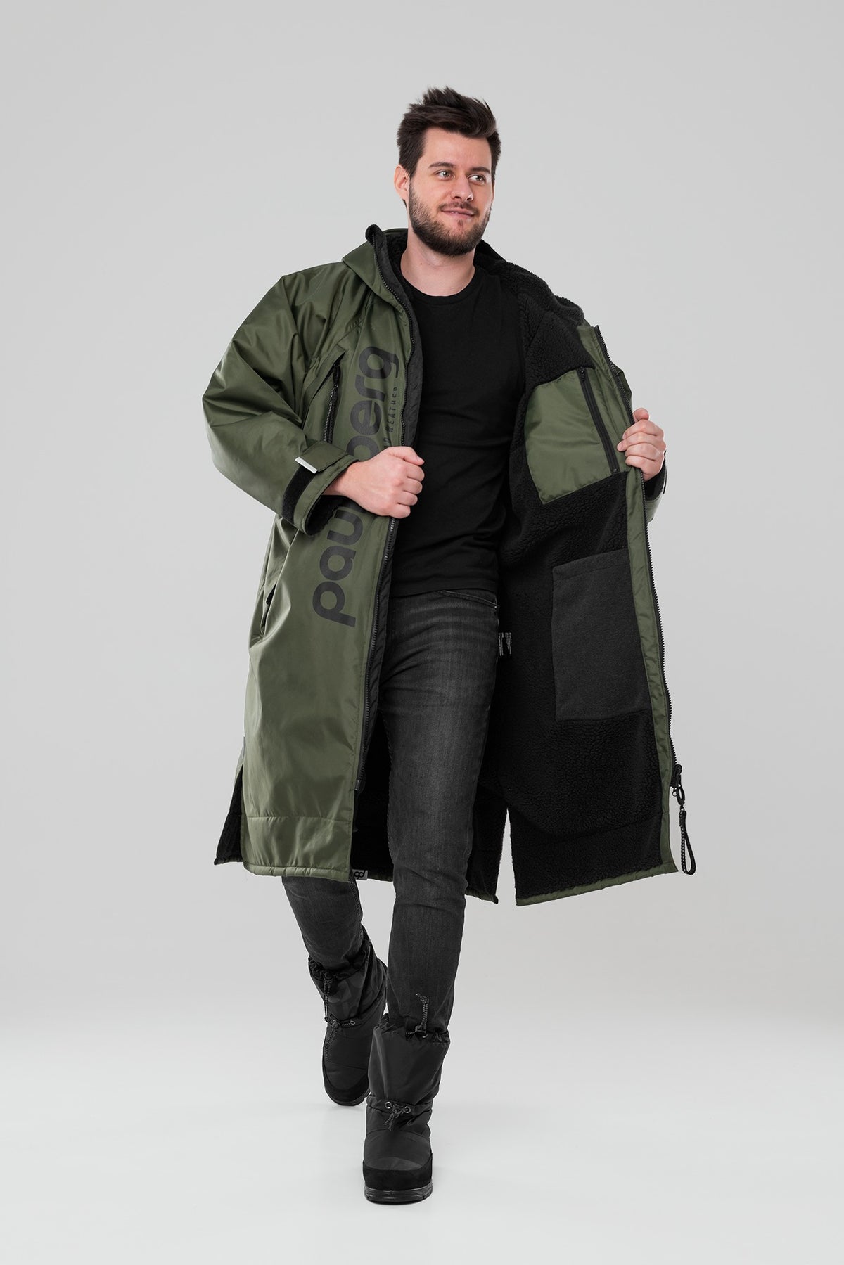 Paul Nordic Changing Robe - Olive Green