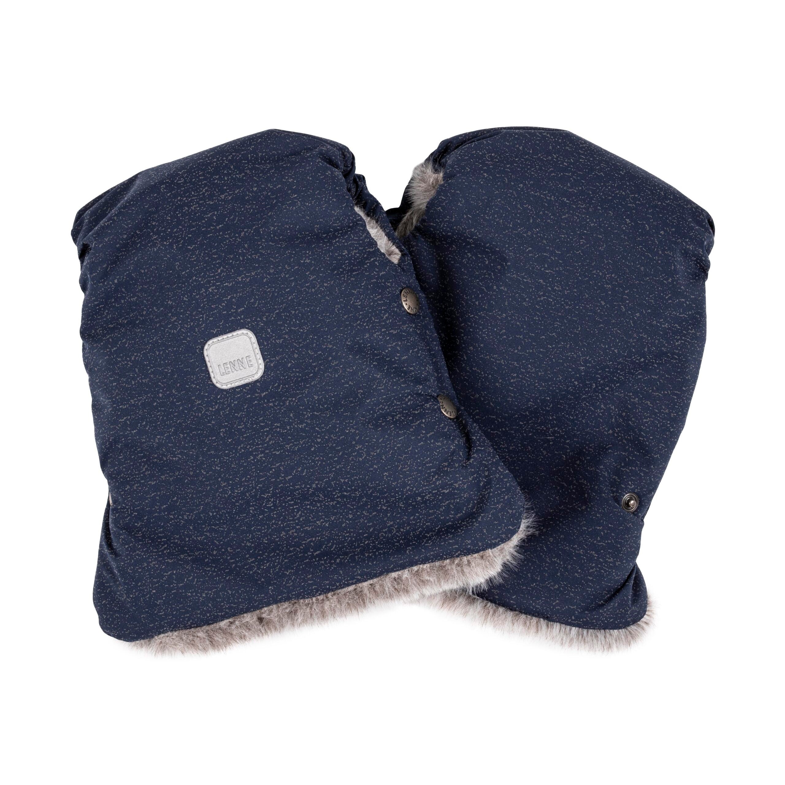 Reflective Stroller Mittens – Blue